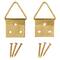 24 Packs: 2 ct. (48 total) Brass Triangle Ring Hanger by Studio Décor®